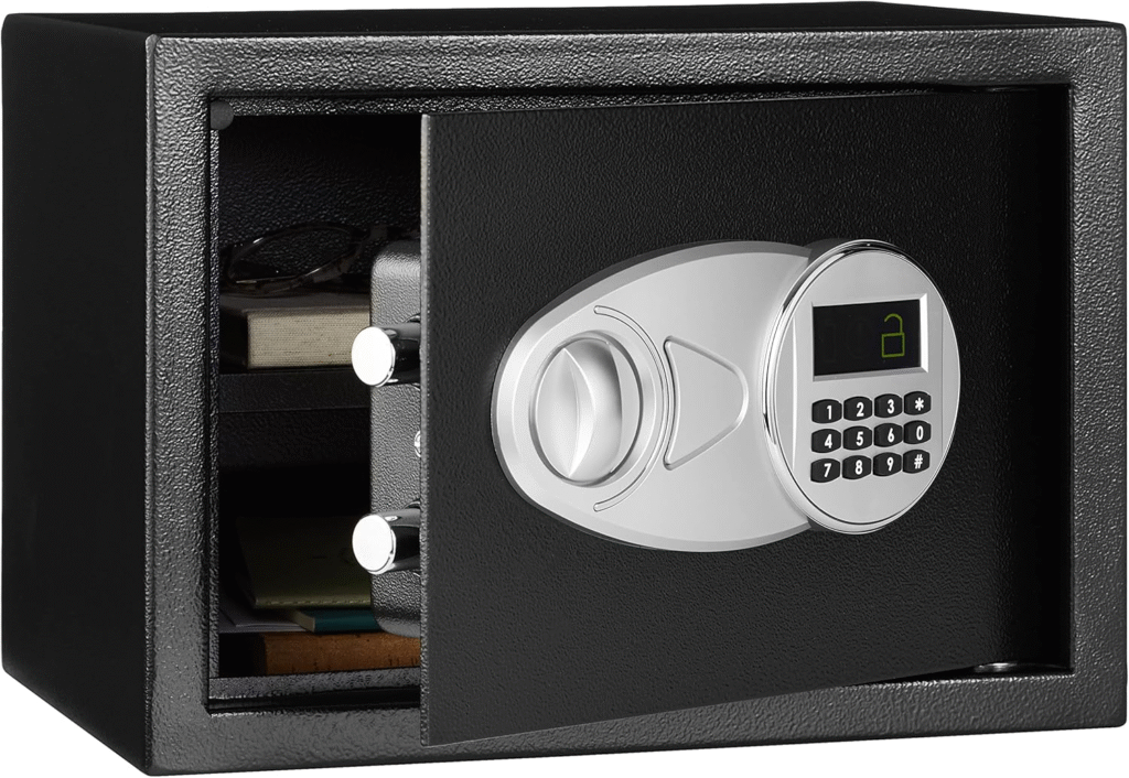 Affordable Security Products for the Office: Amazon Basics Steel Security Safe