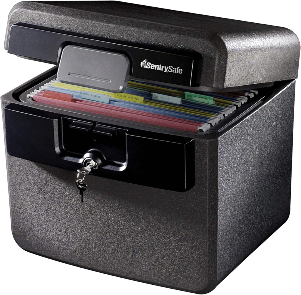 Affordable Security Products for the Office: SentrySafe HD4100 Fireproof Safe