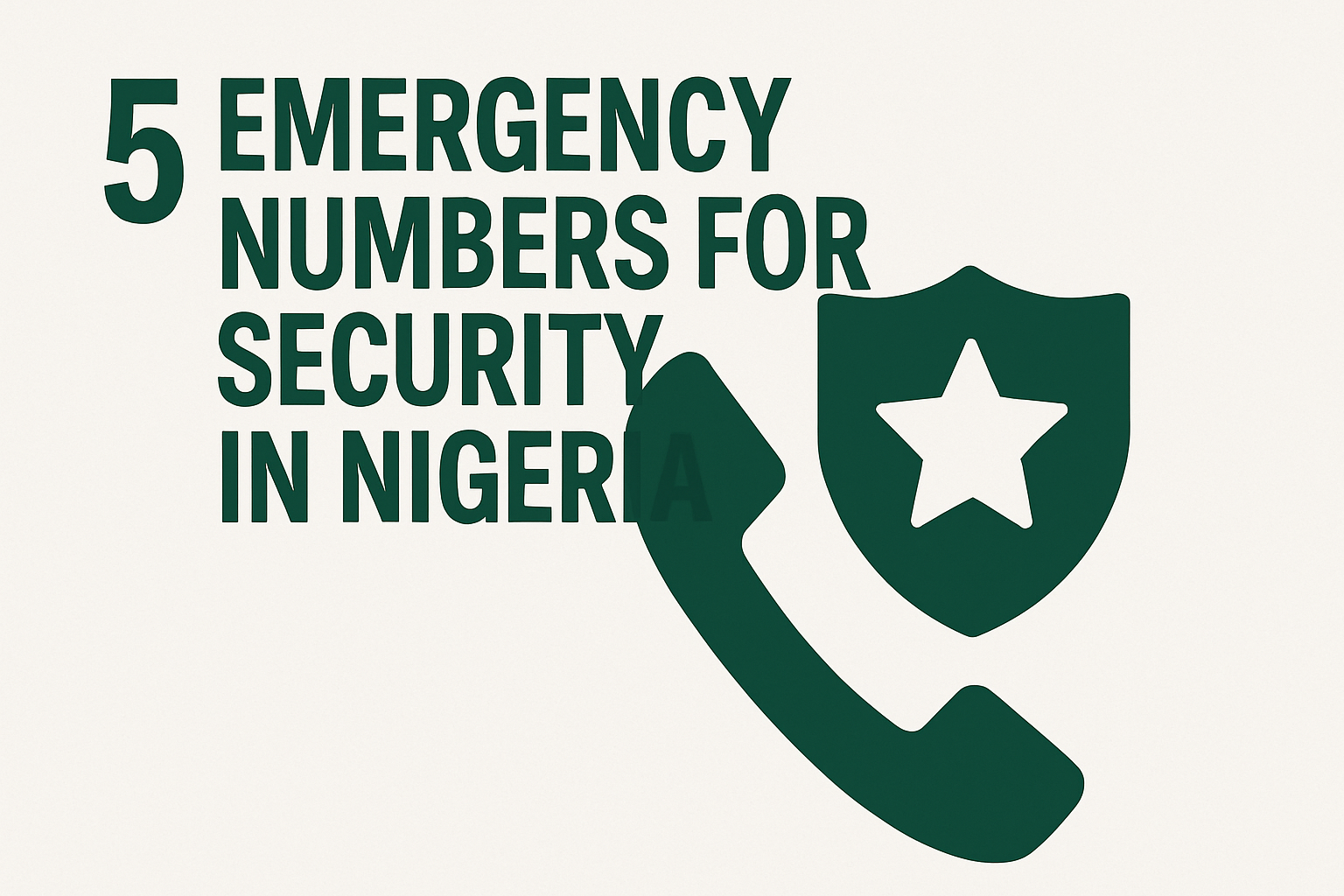 5 Emergency Numbers for Security in Nigeria