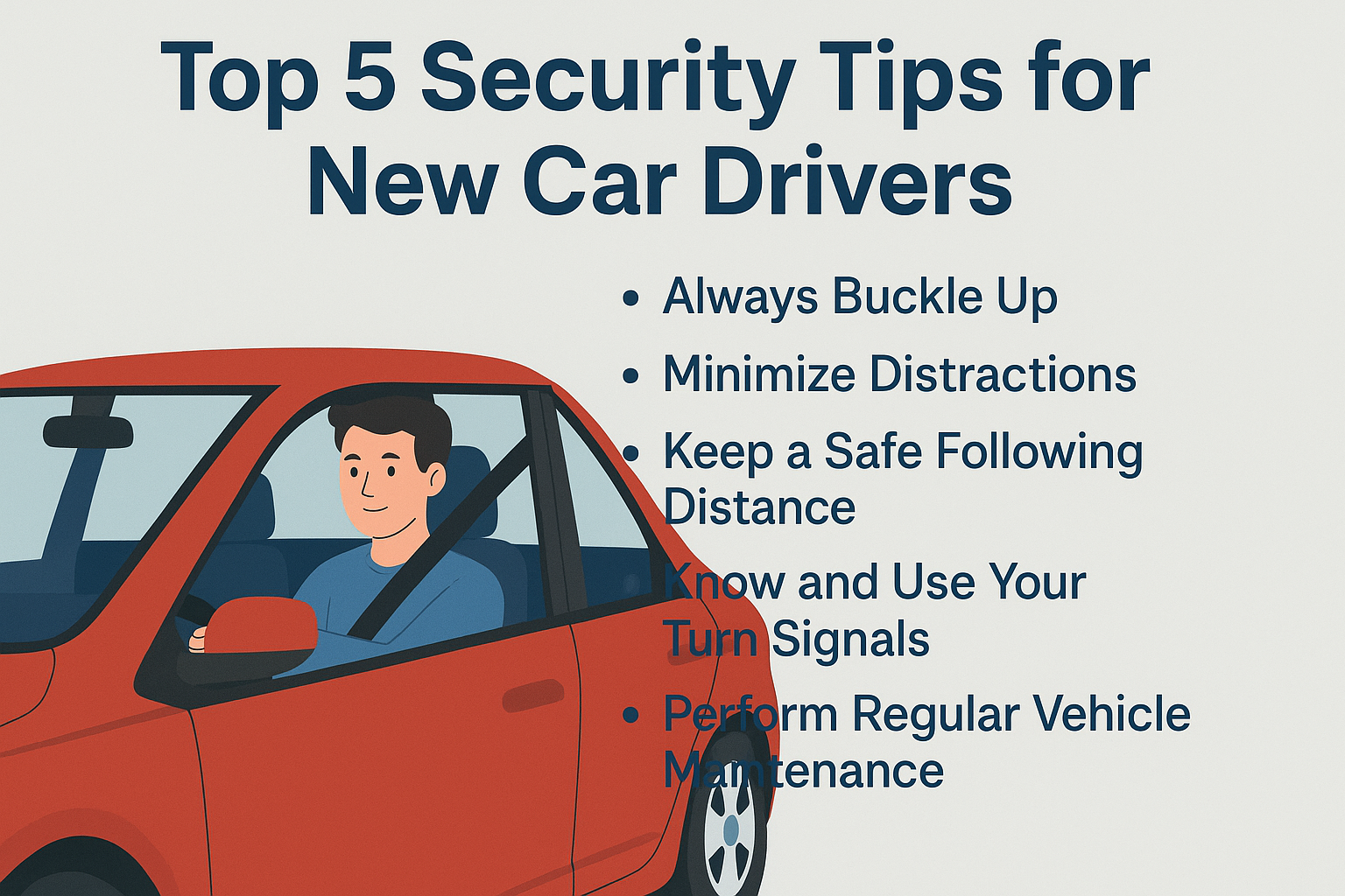 Top 5 Security Tips for New Car Drivers