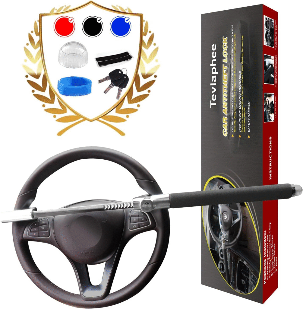 Top 5 Security Products for Your Car: Tevlaphee Steering Wheel Lock – A Strong Physical Deterrent