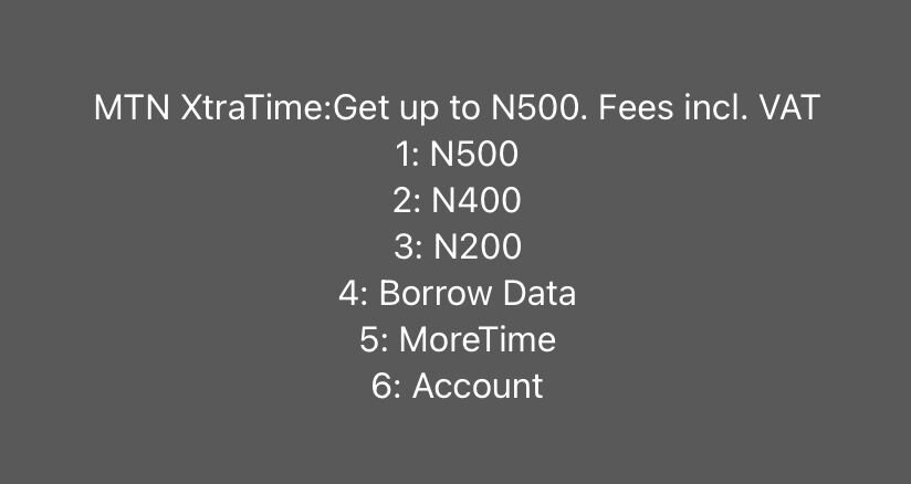 How to Borrow Airtime & Data on MTN