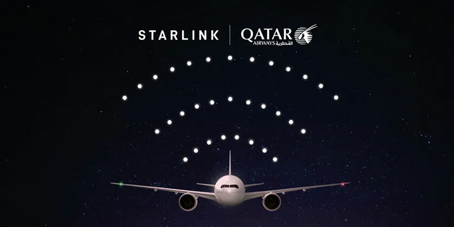 Airlines with Starlink: Qatar Airways